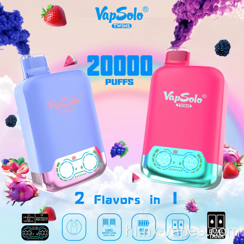 Vapsolo जुड़वाँ 20000 पफ दोहरे स्वाद मूल्य